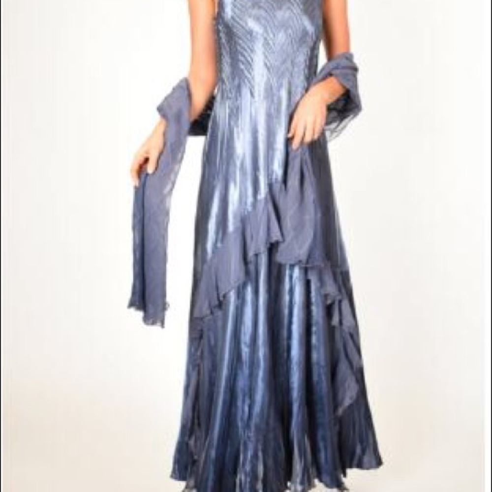 Size PS  Komarov embellished 2 pc long dress